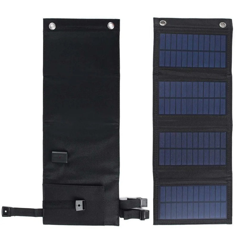 Compact 10W Foldable Solar Panel Charger With Usb Port For Travel And Camping