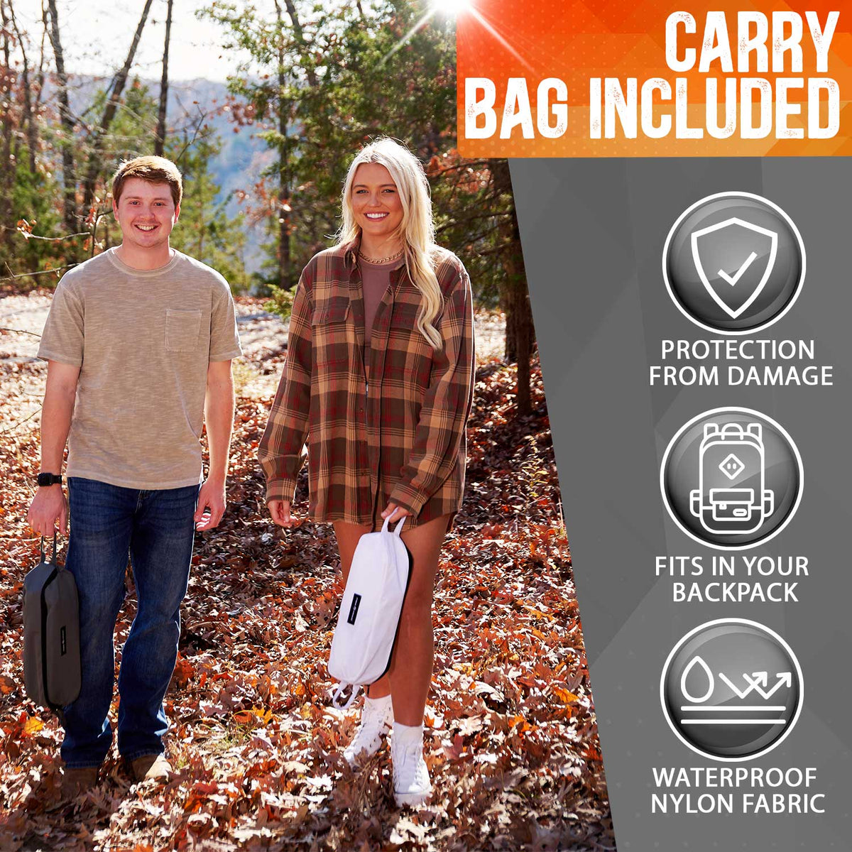 Pike Trail Ultralight Compact Camping Chair – 330 lb Capacity with Carry Bag