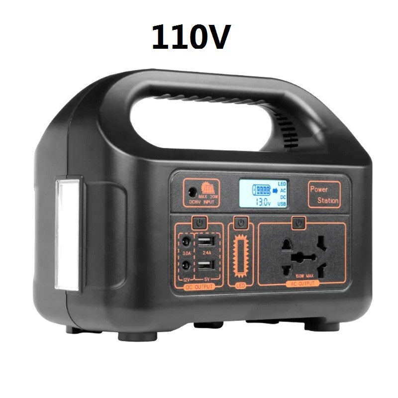 Portable Solar Power Station Dual Voltage High Capacity Battery