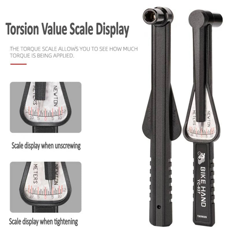 Pointer Torque Wrench 2 To 10Nm Adjustable Multi Tool Set With 10 Adapters