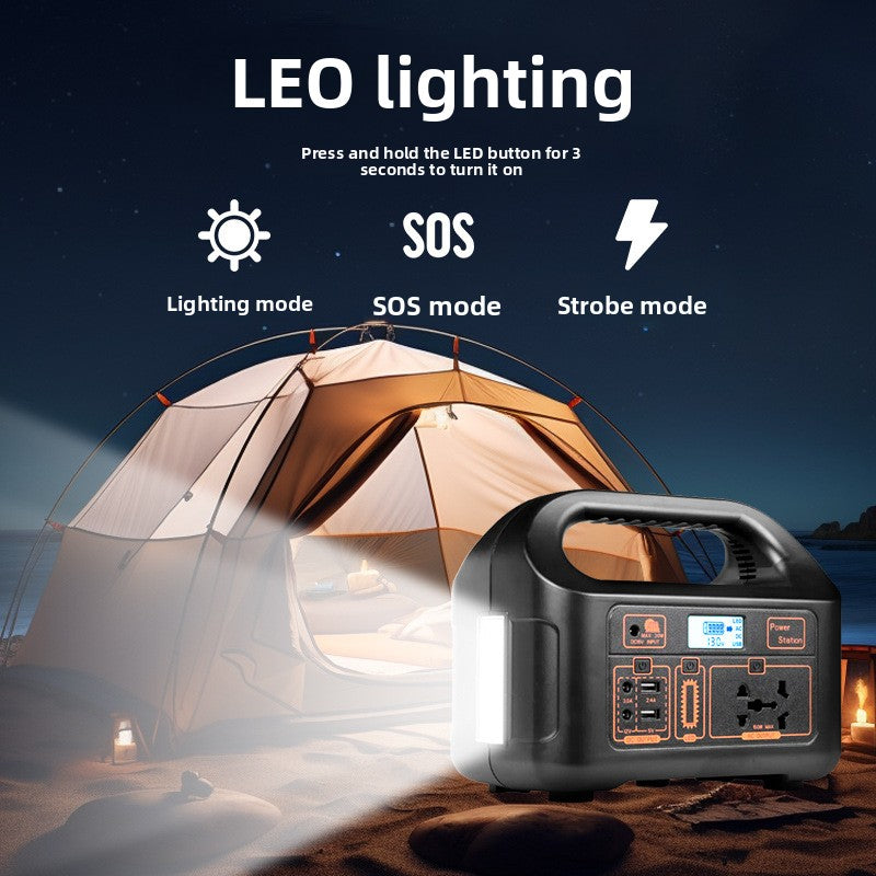 Portable Solar Power Station Dual Voltage High Capacity Battery
