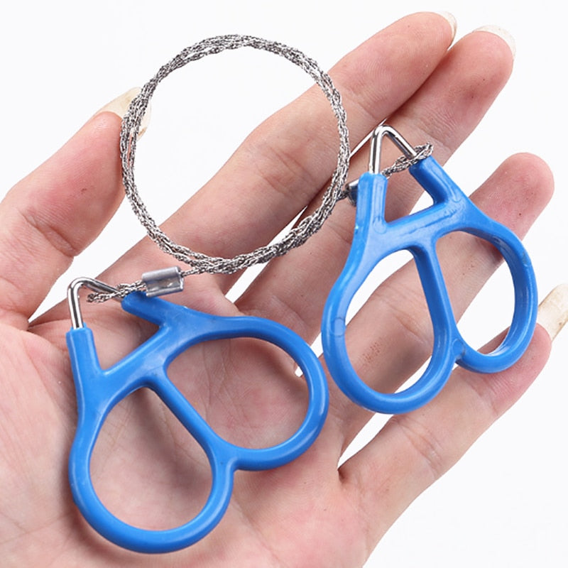 Portable Steel Wire Hand Chain Saw Camping Hiking Emergency Survival Tool Kit