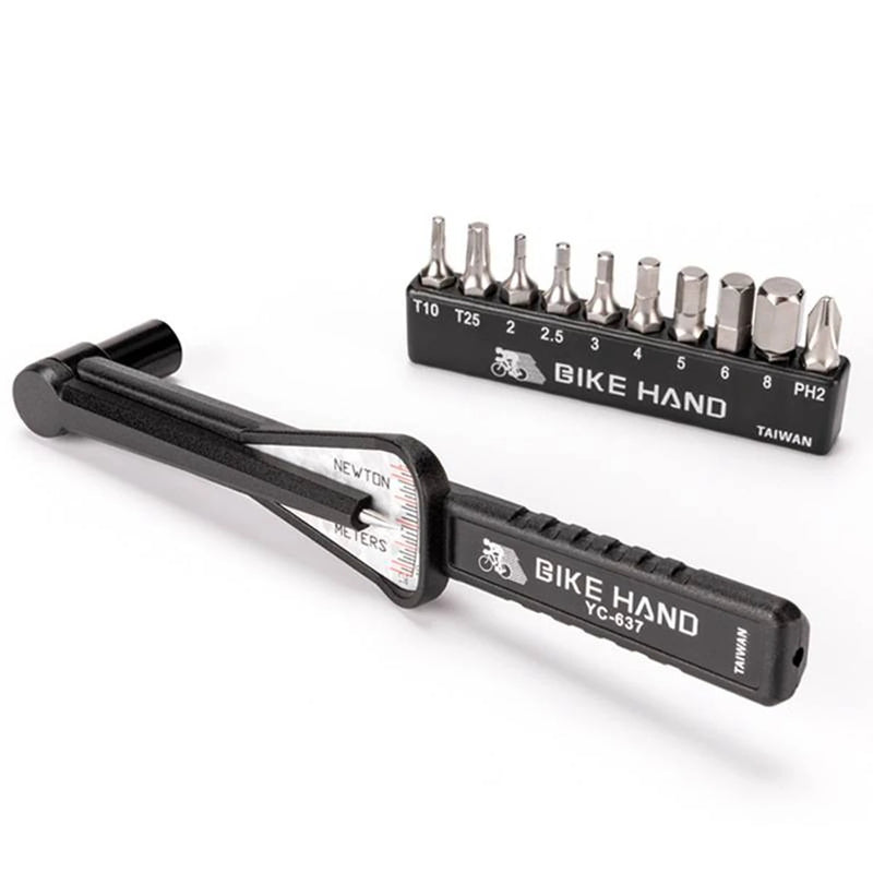 Pointer Torque Wrench 2 To 10Nm Adjustable Multi Tool Set With 10 Adapters