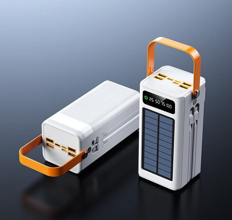 120W Solar Power Bank 200000mAh High Capacity Portable Charger