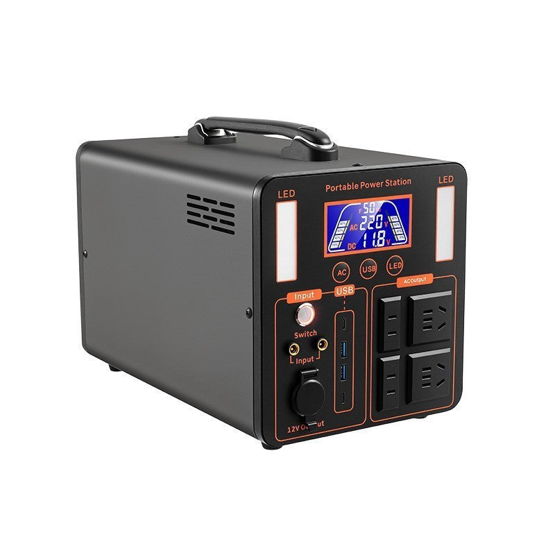 Portable Solar Power Station With Fast Charging And High Capacity Output Ports