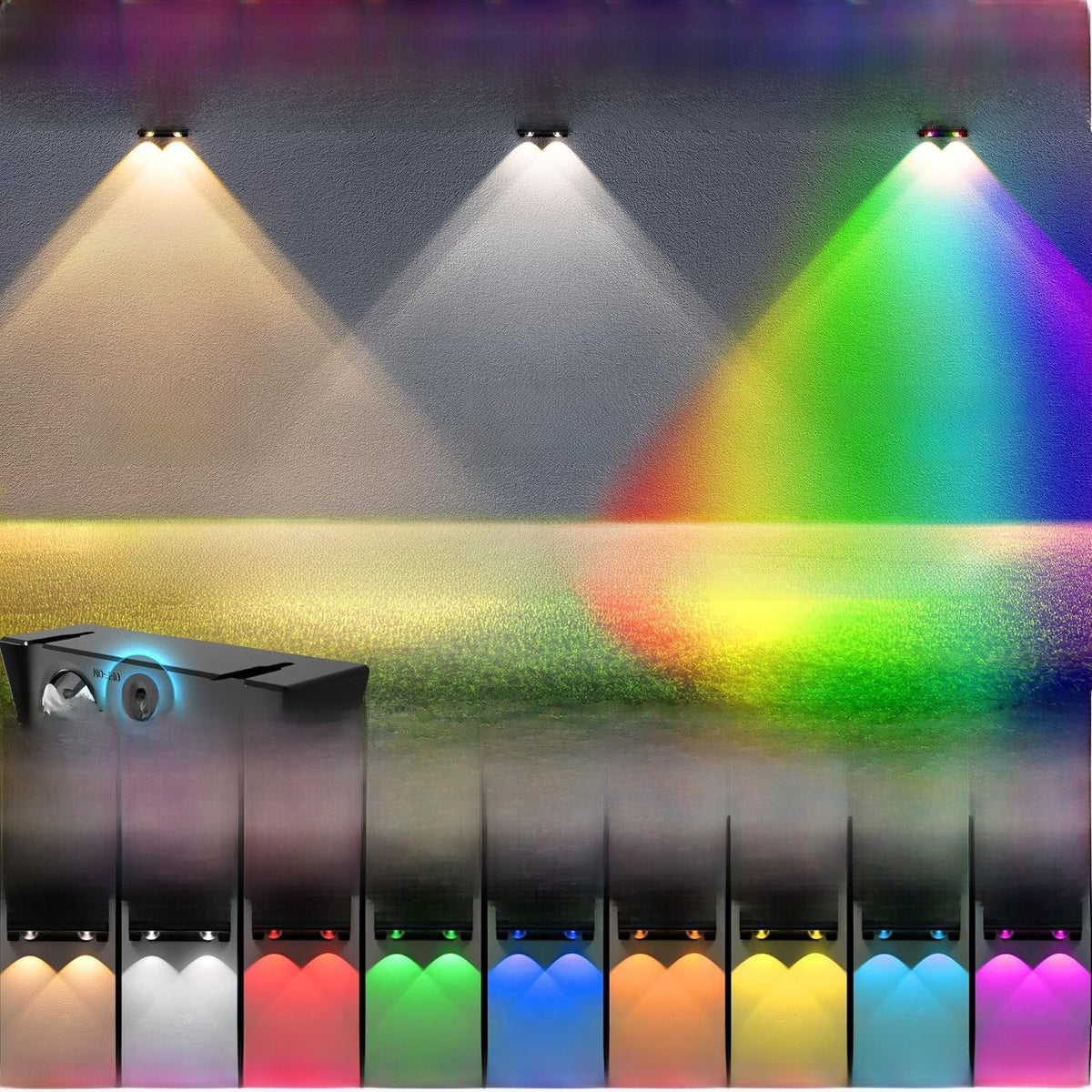 Solar Powered Fence Light With 11 Lighting Modes And Bright Led