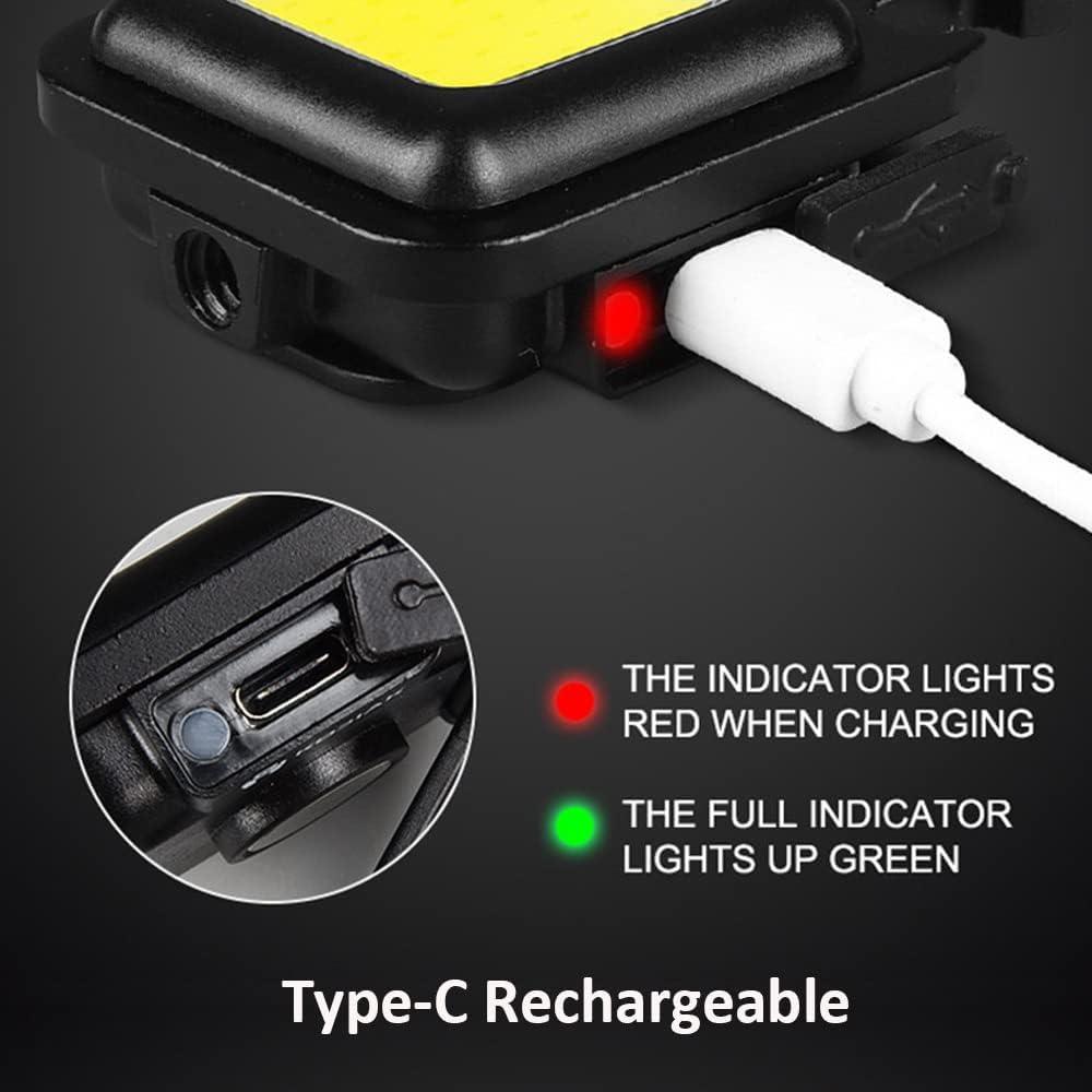 250-Lumen Rechargeable COB Keychain Work Light – Magnetic Mini Flashlight