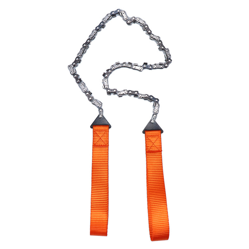 24" Portable Pocket Chain Saw with Canvas Storage Bag – 11 or 33 Tooth Camping Hand Saw