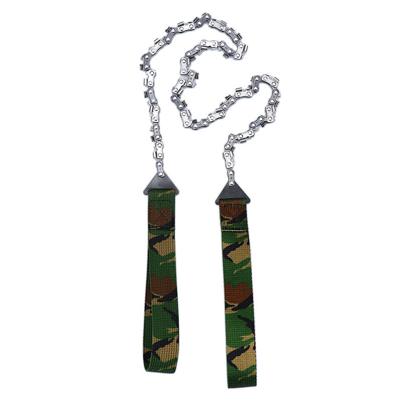 24" Portable Pocket Chain Saw with Canvas Storage Bag – 11 or 33 Tooth Camping Hand Saw