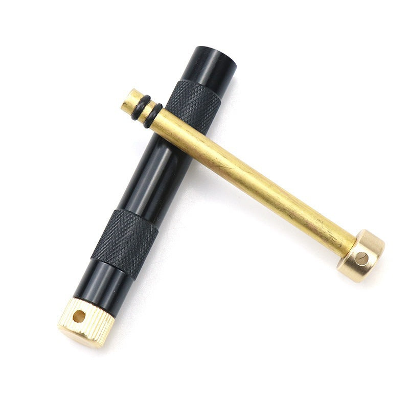 Manual Fire Piston Igniter – Compact Air-Compression Fire Starter in Black or Silver
