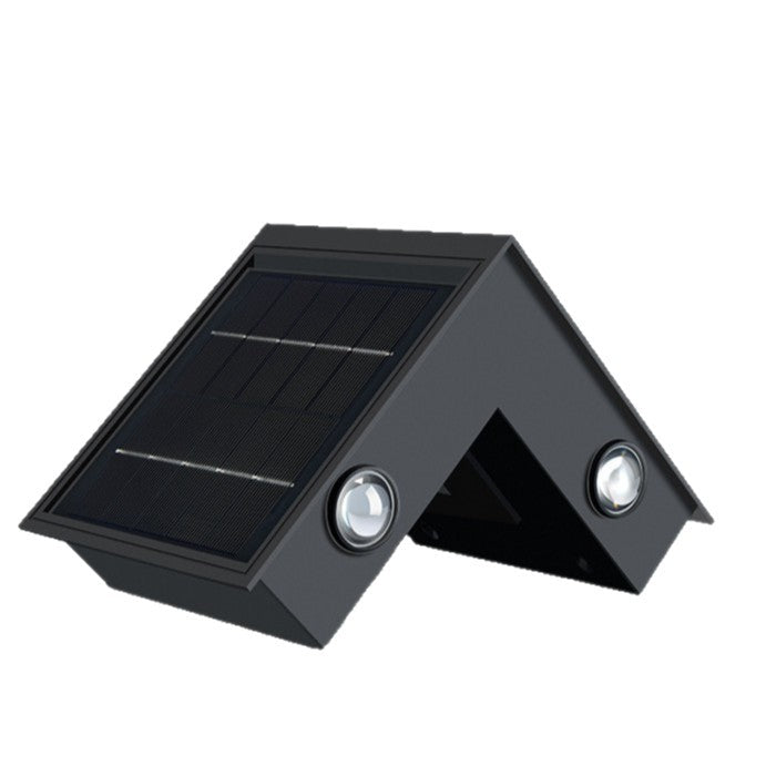 Solar Powered 90 Degree Corner Wall Light Outdoor Garden Waterproof