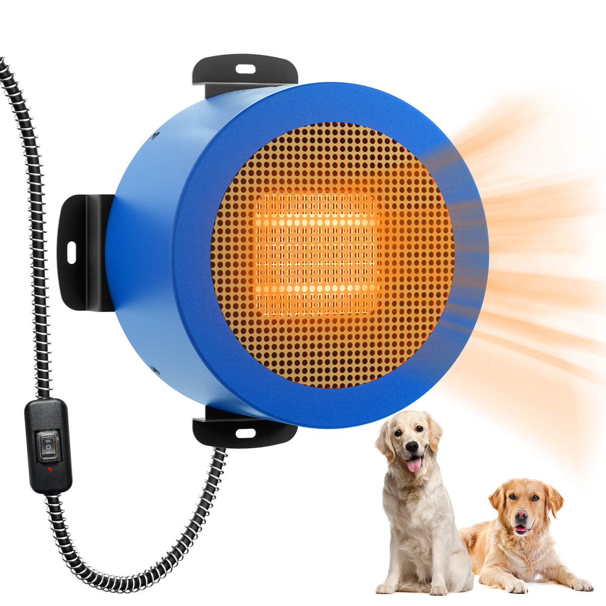 Electric Dog House Heater With Fast Heating Fan And Heat Insulating Metal