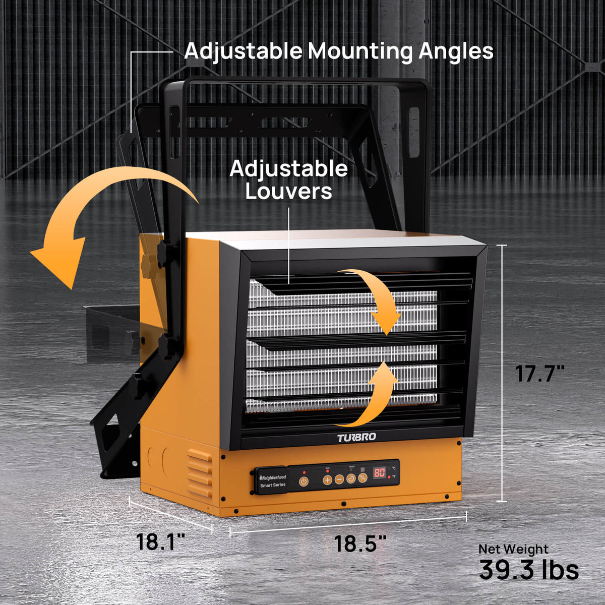 Neighborhood 10000W Smart Garage Heater With WiFi Control