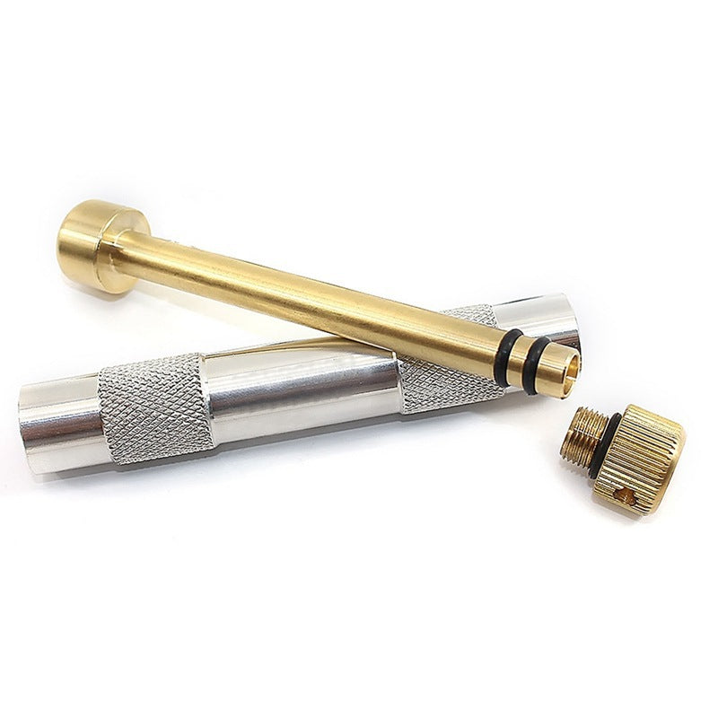 Manual Fire Piston Igniter – Compact Air-Compression Fire Starter in Black or Silver