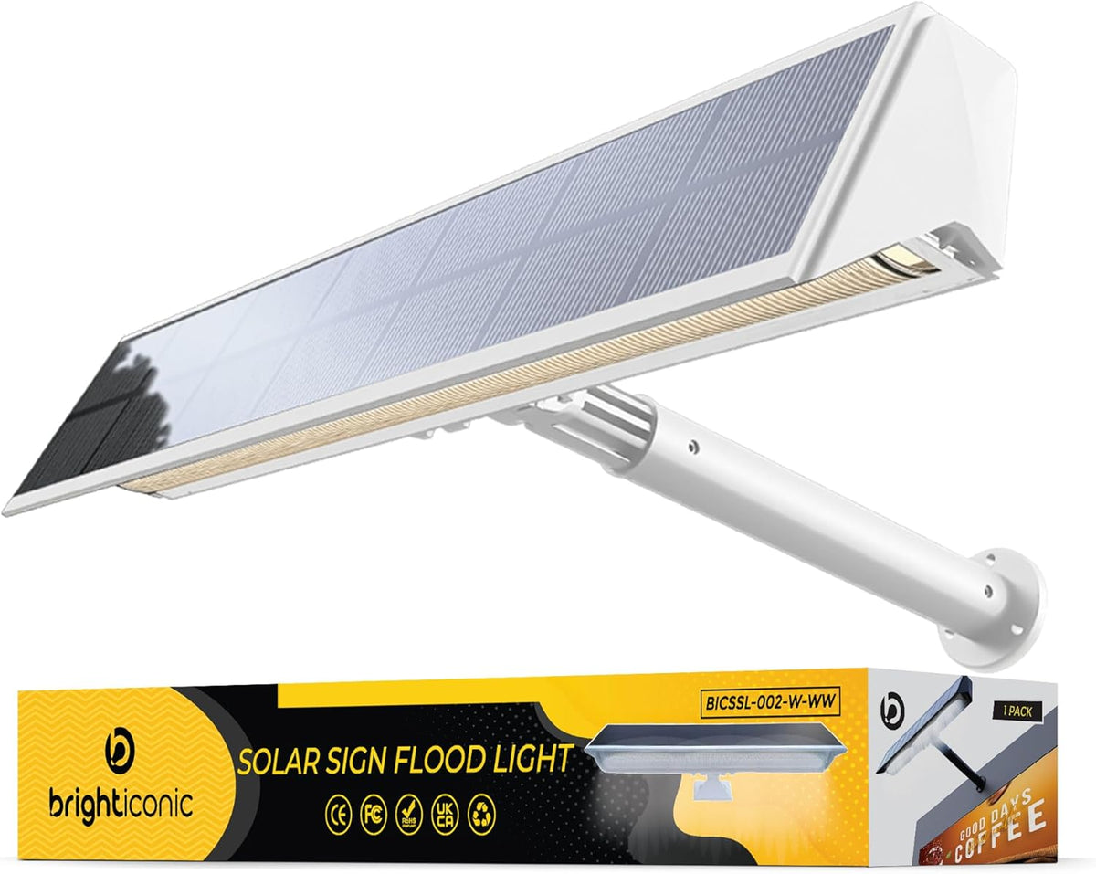 Brighticonic BICSSL-02 Solar Sign & Landscape Spotlight – 13.25" Outdoor Light