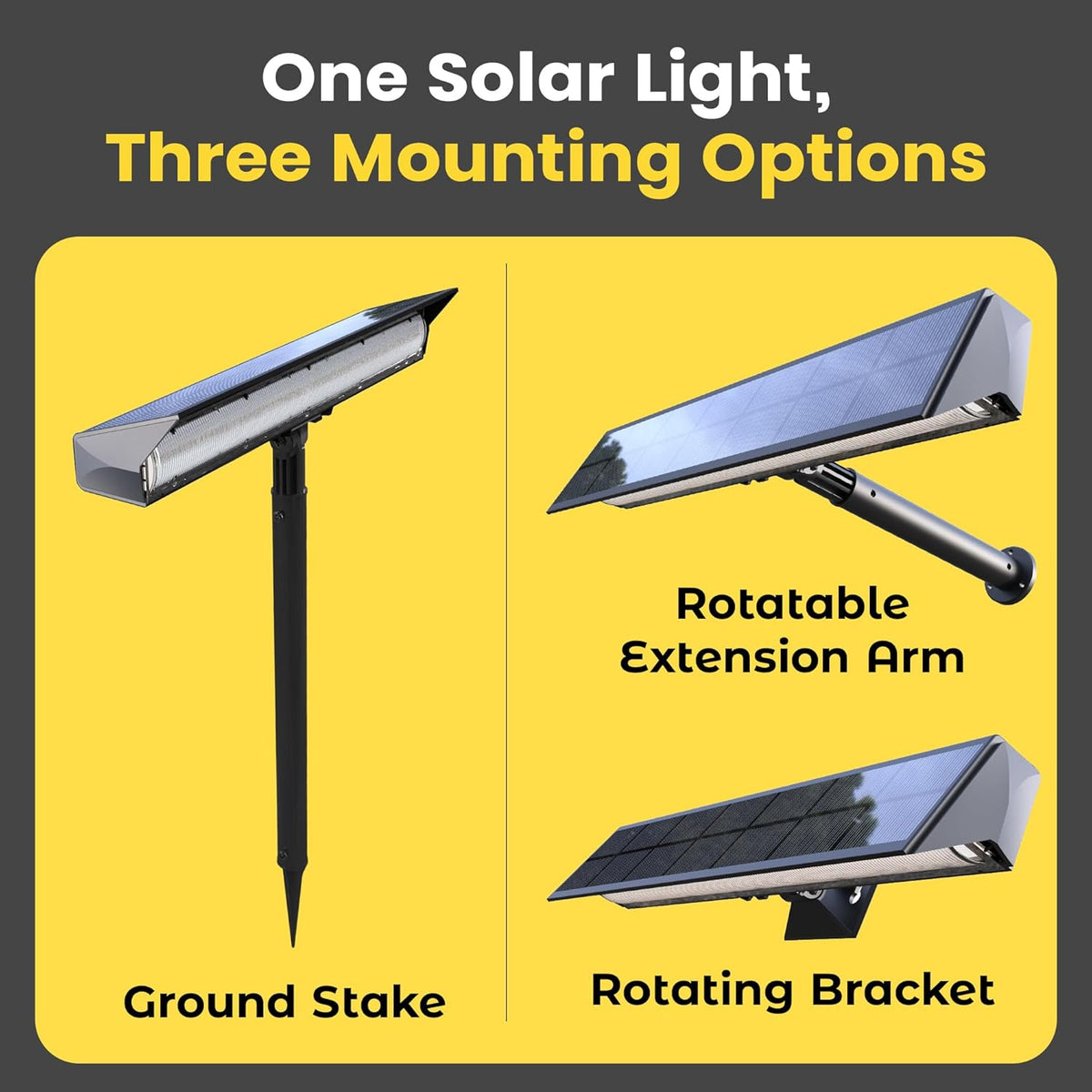 Brighticonic BICSSL-02 Solar Sign & Landscape Spotlight – 13.25" Outdoor Light