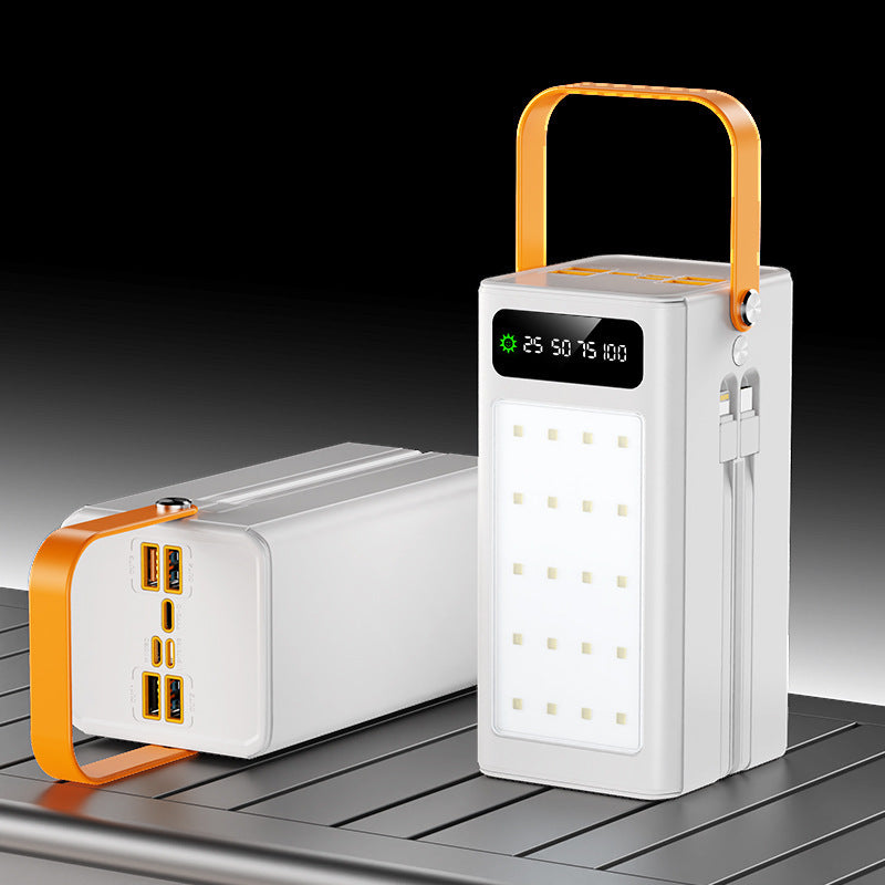 High Capacity 200000mAh Power Bank With Built In Cable 120W Fast Charge