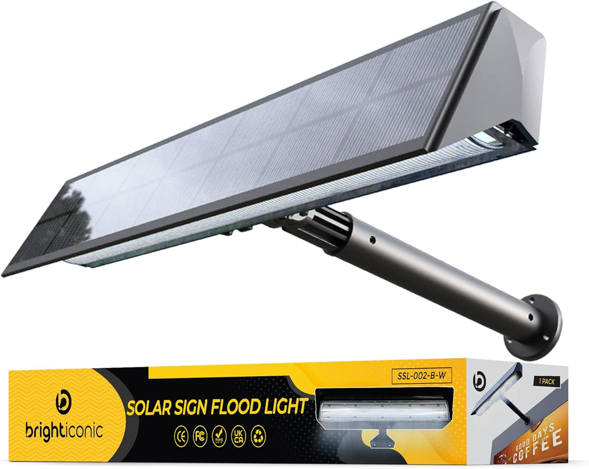 Brighticonic BICSSL-02 Solar Sign & Landscape Spotlight – 13.25" Outdoor Light