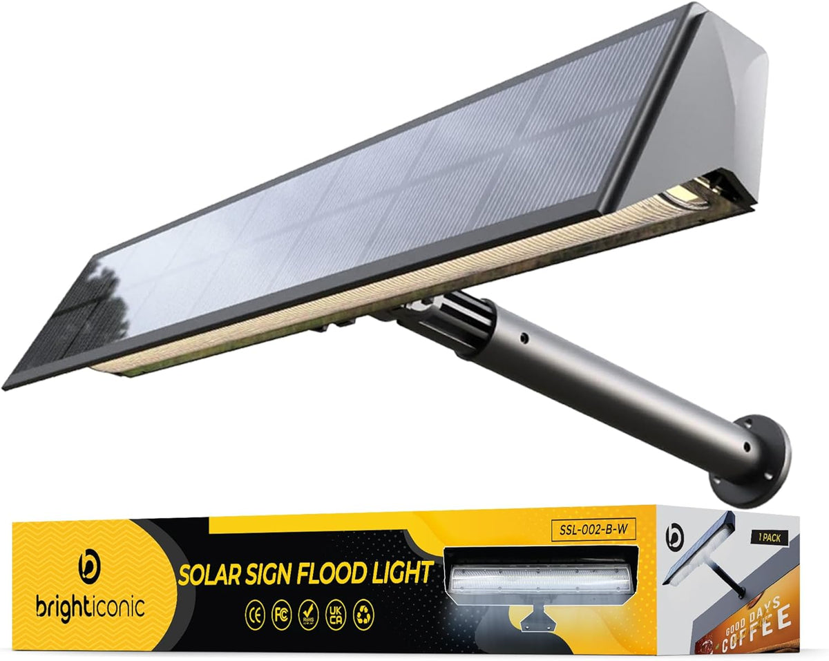 Brighticonic BICSSL-02 Solar Sign & Landscape Spotlight – 13.25" Outdoor Light