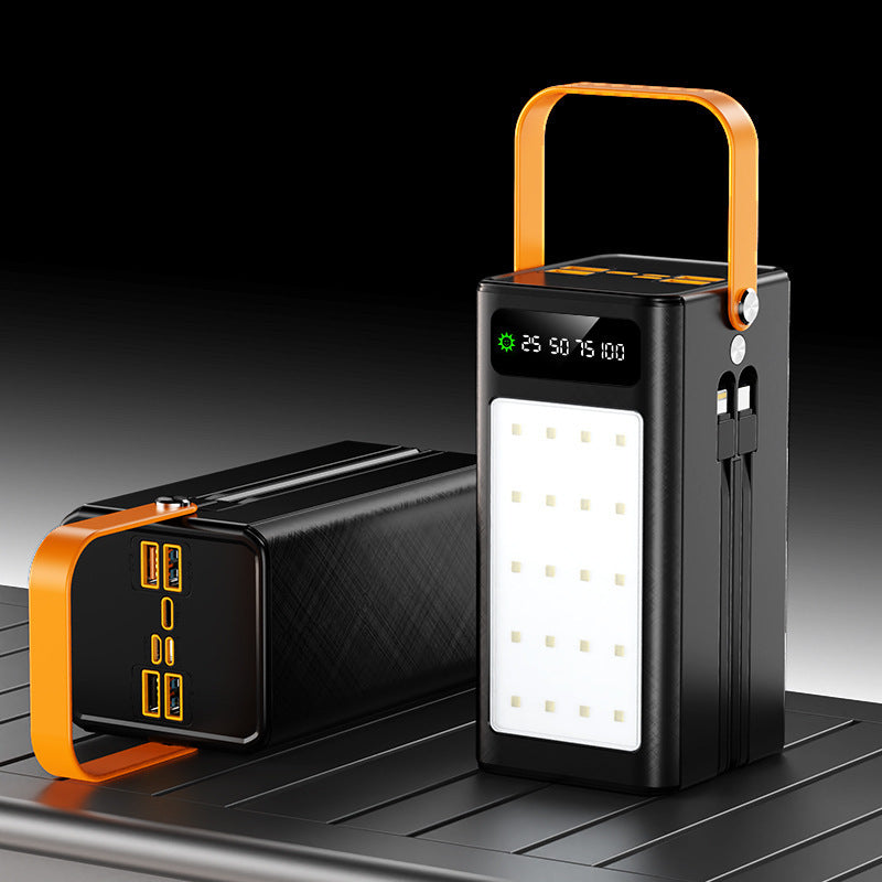 High Capacity 200000mAh Power Bank With Built In Cable 120W Fast Charge