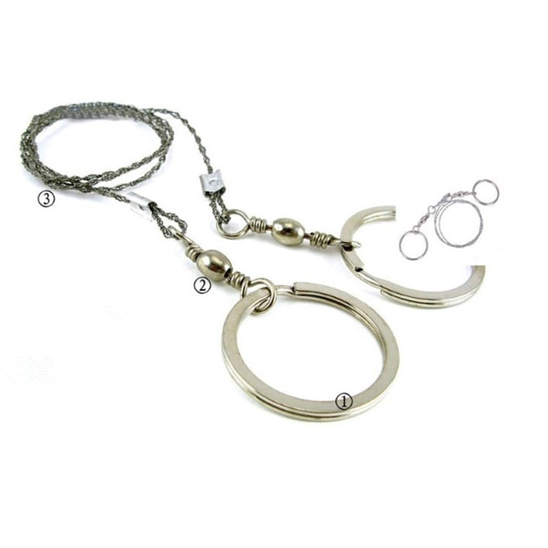 Portable Steel Wire Hand Chain Saw Camping Hiking Emergency Survival Tool Kit