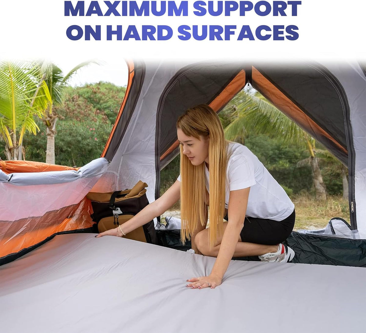 4-Inch Memory Foam Camping Mattress – Folding Waterproof Sleeping Pad