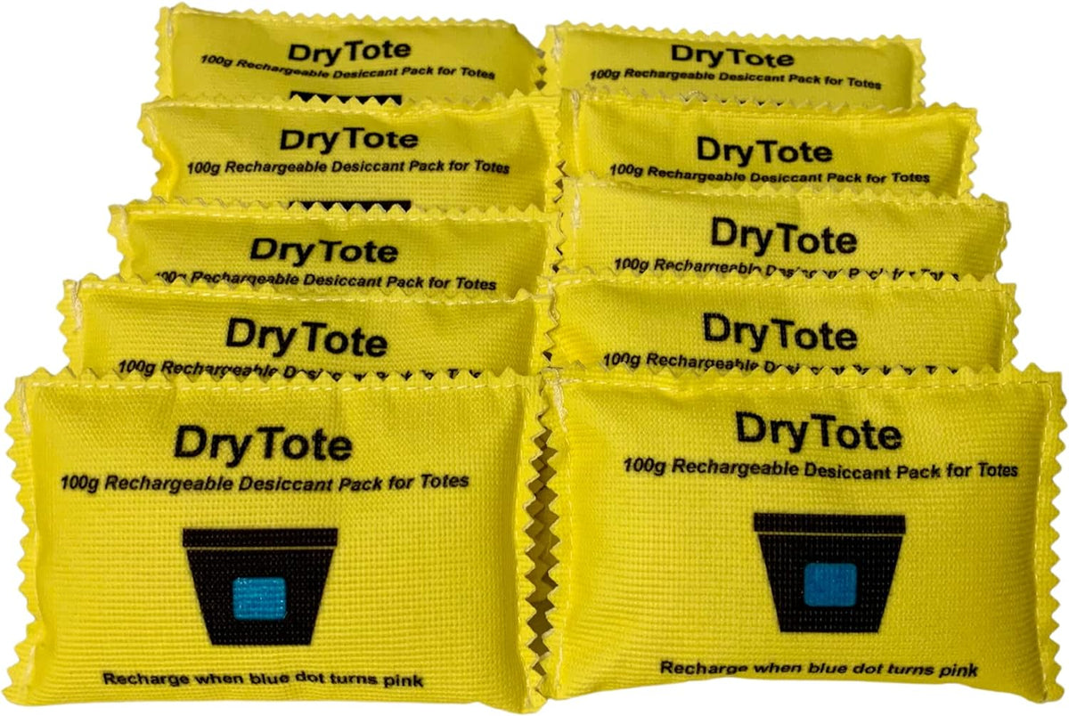 DryTote 100g Reusable Silica Gel Desiccant Pack – Rechargeable Moisture Absorber