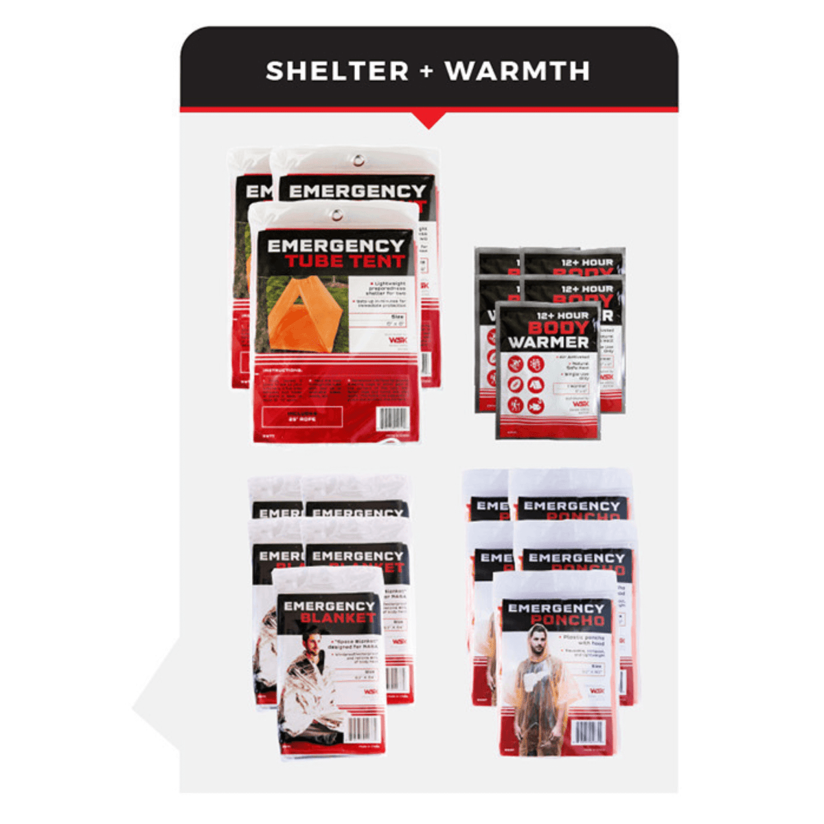 WSK 5-Person 72-Hour Emergency Survival Kit – Food, Water, First Aid & Shelter Bucket