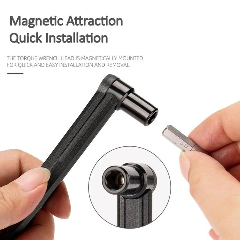 Pointer Torque Wrench 2 To 10Nm Adjustable Multi Tool Set With 10 Adapters
