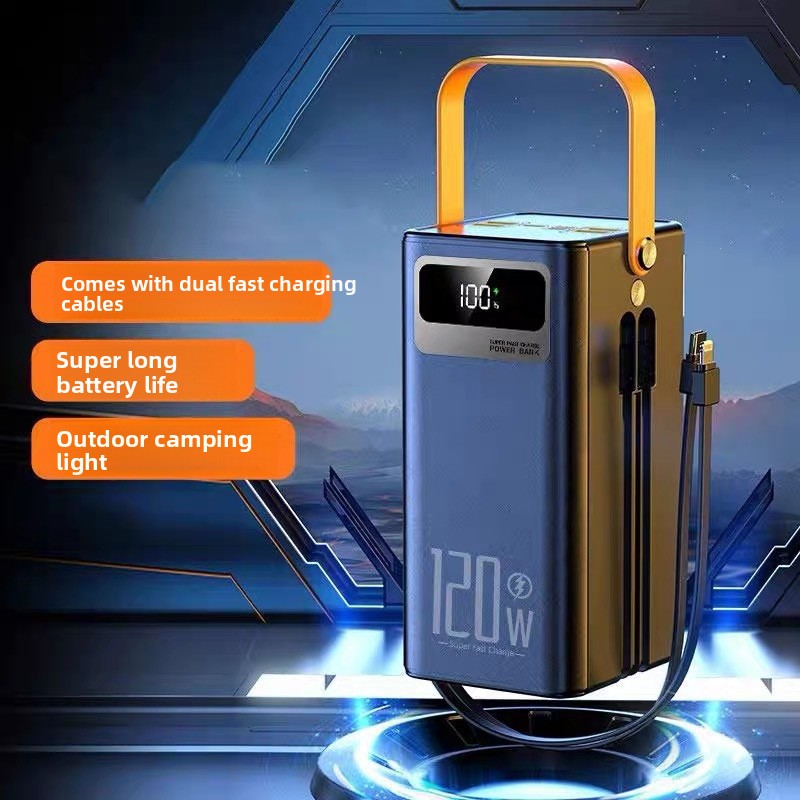 120W Solar Power Bank 200000mAh High Capacity Portable Charger