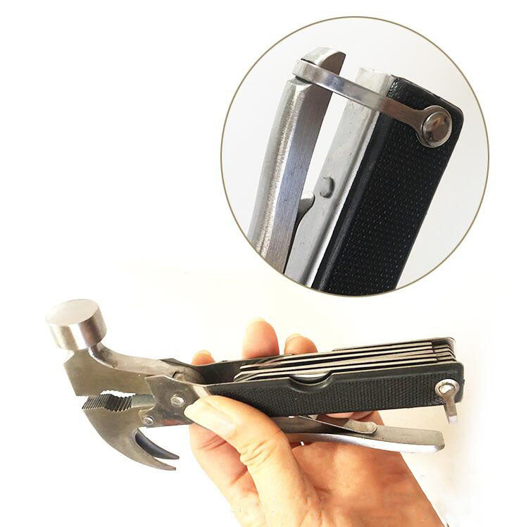 Tactical 18 Function Multi Tool Claw Hammer Camping Survival Folding Gear