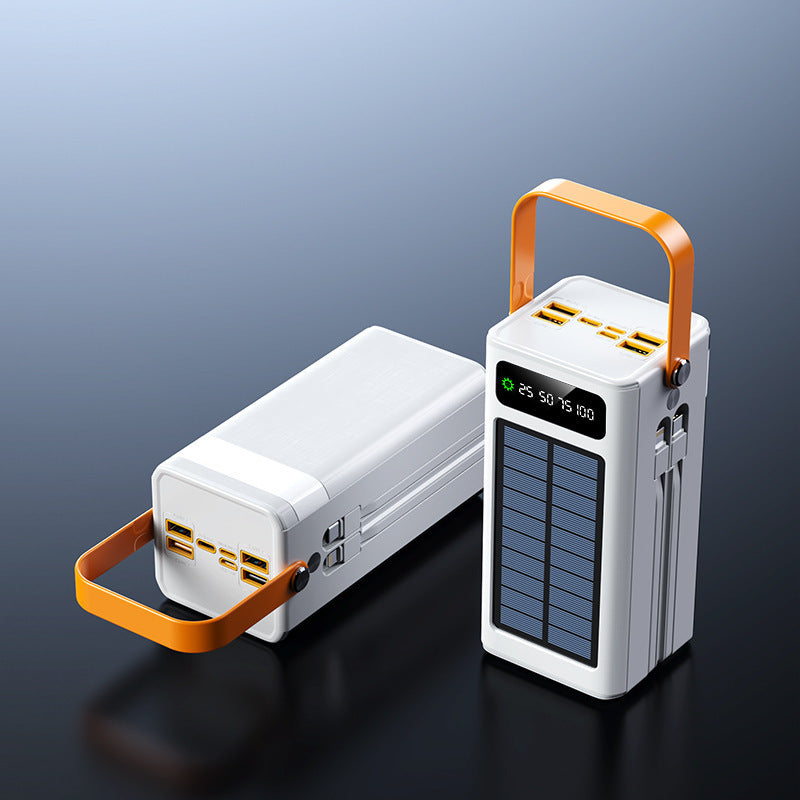 High Capacity 200000mAh Power Bank With Built In Cable 120W Fast Charge