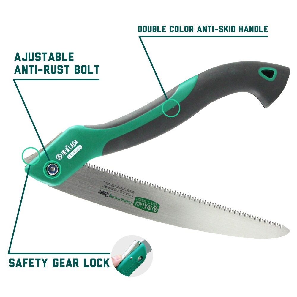 LAOA SK5 Folding Saw 10 Inch Portable Camping Tool