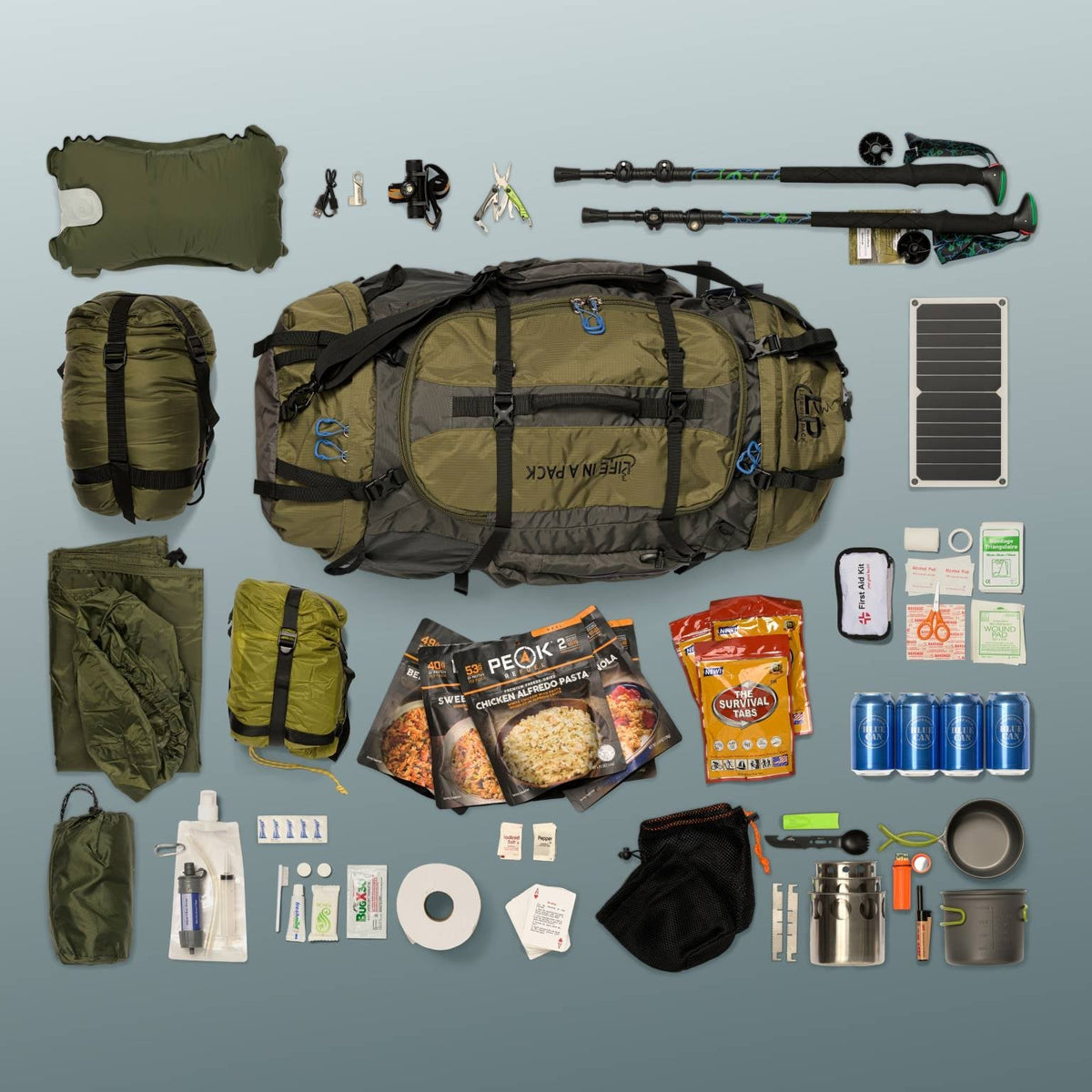 Life Pack Ultimate 7 Day Survival Emergency Preparedness Kit