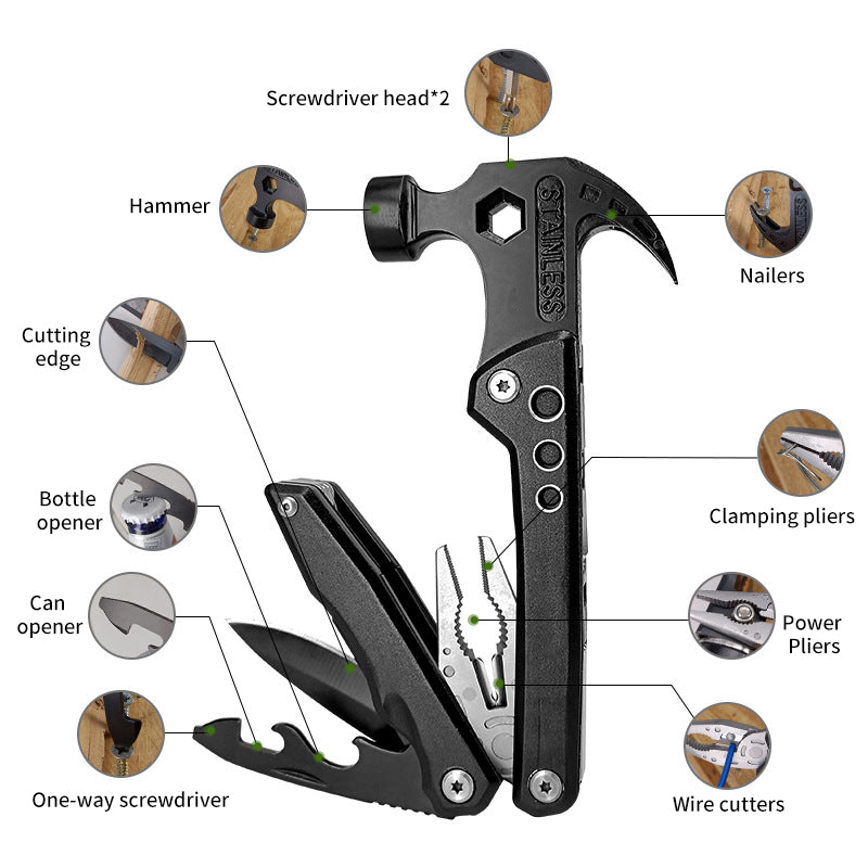 Portable Folding Car Emergency Hammer Multi Function Seatbelt Window Cutter