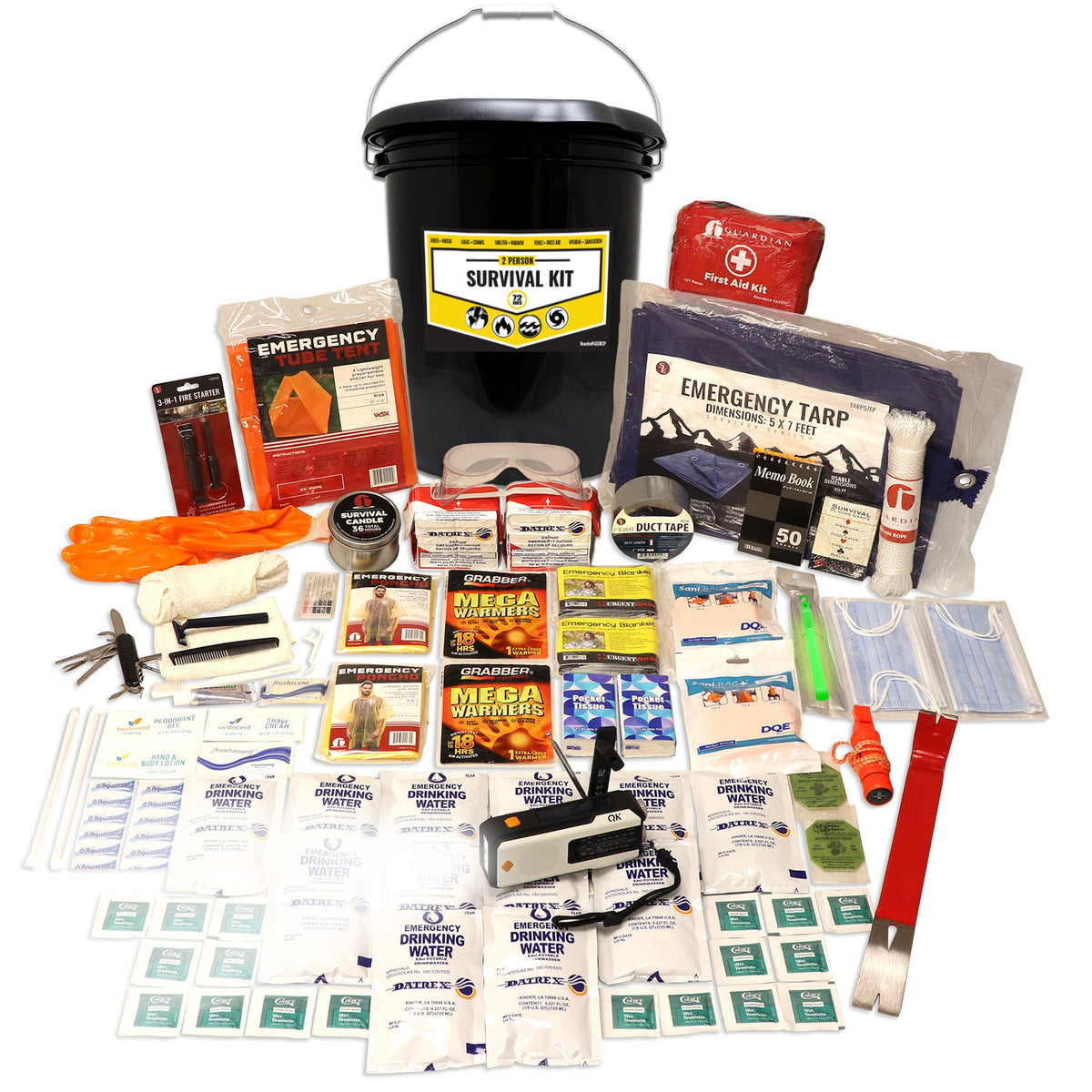 Quake Kits Office Emergency Bucket Kit – Workplace Survival & Shelter-in-Place Supplies