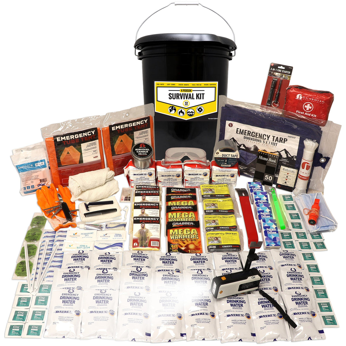 Quake Kits Office Emergency Bucket Kit – Workplace Survival & Shelter-in-Place Supplies