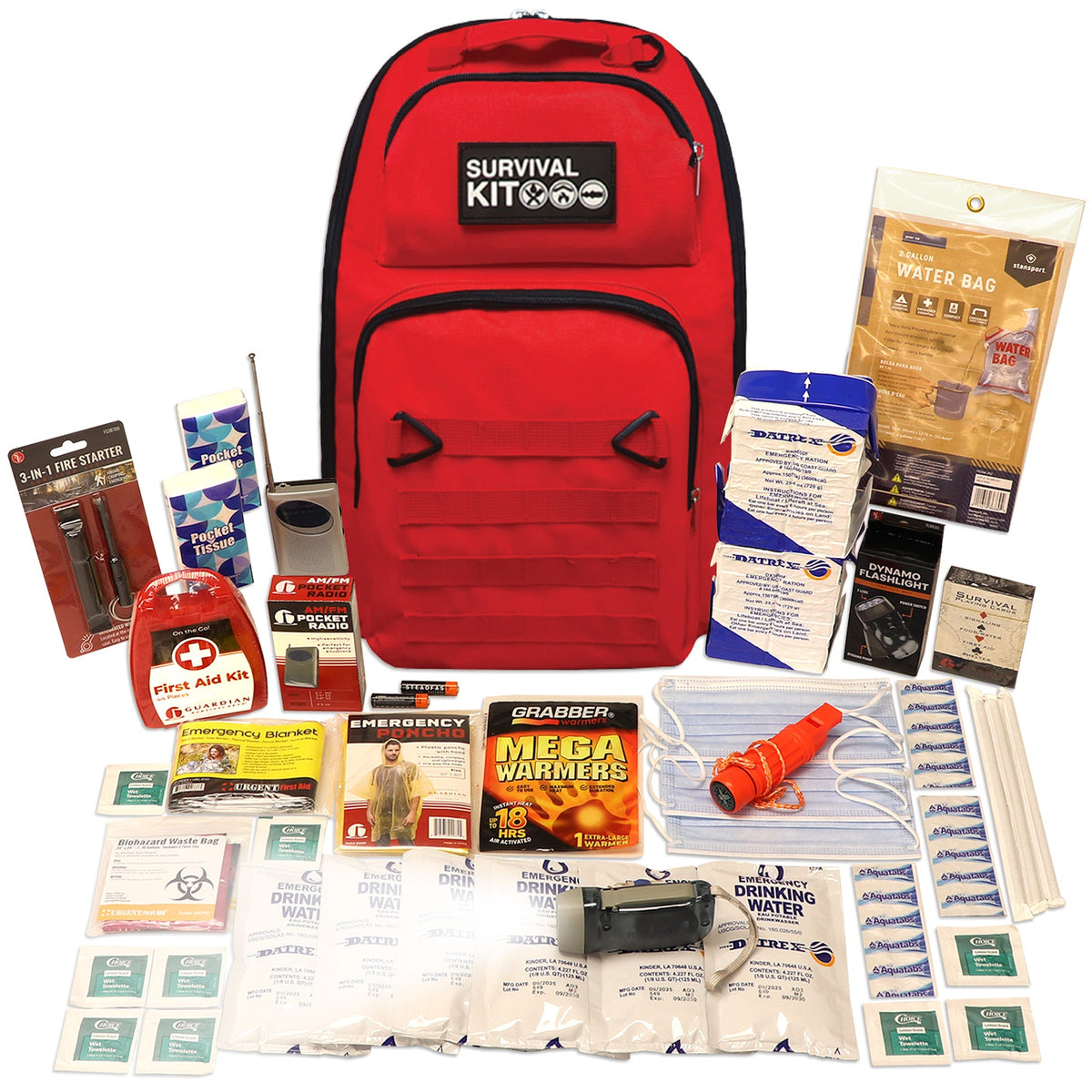 Emergency Preparedness Go-Bag Survival Kit – Disaster & Evacuation Supplies