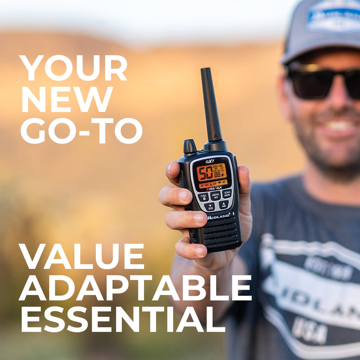 GXT3000 GMRS Two-Way Radios 2-Pack – USB-C Rechargeable & Repeater Capable
