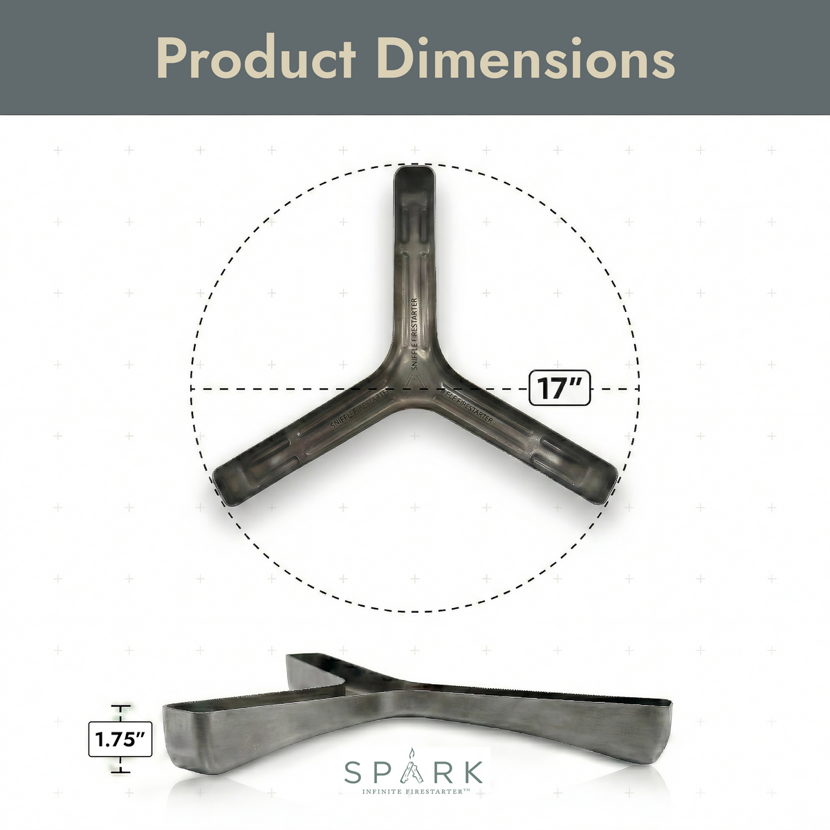 Spark Infinite Fire Starter – Reusable 360° Airflow Fire Pit & Campfire Starter
