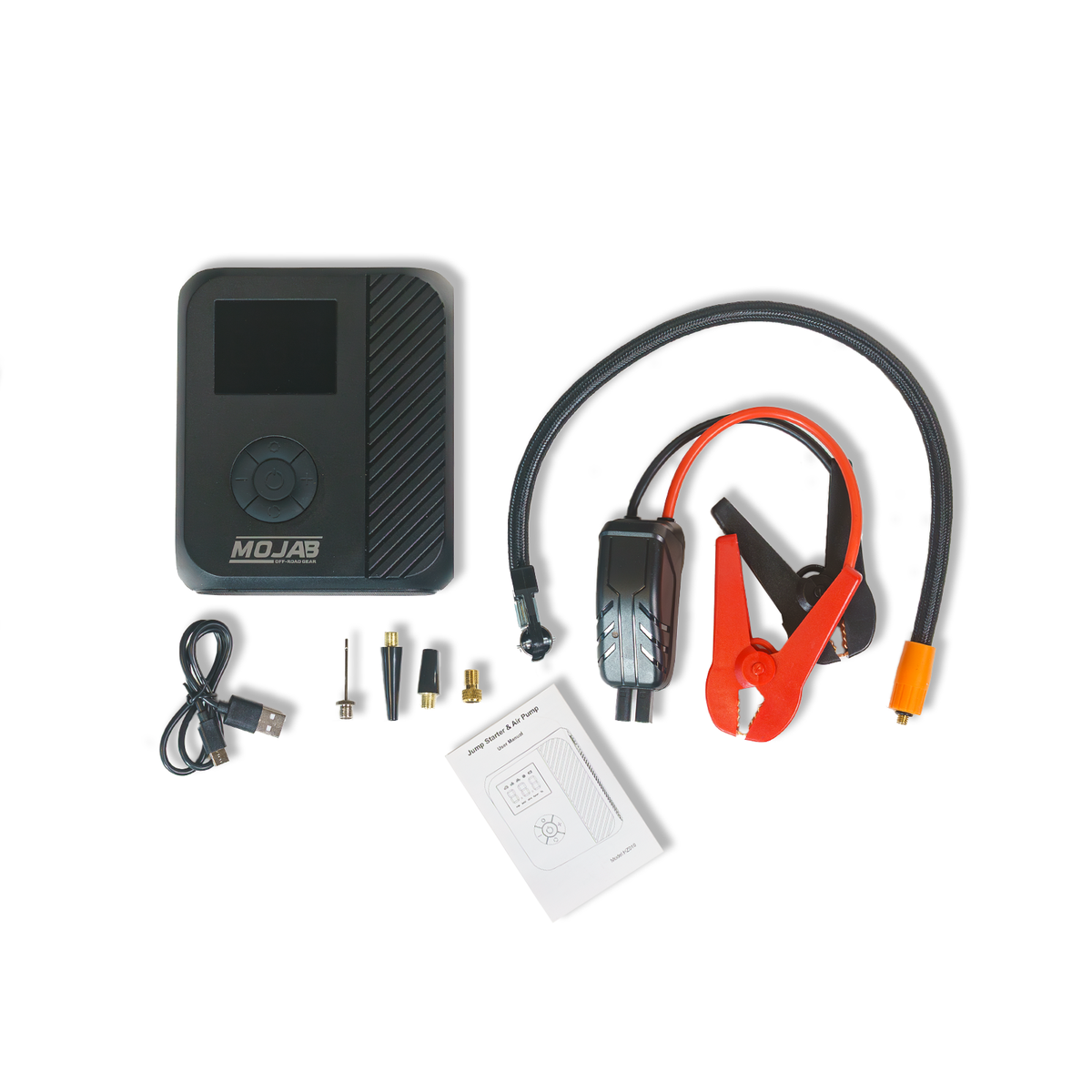 MOJAB PowerPro 2000A Jump Starter with 160 PSI Air Compressor & USB Power Bank
