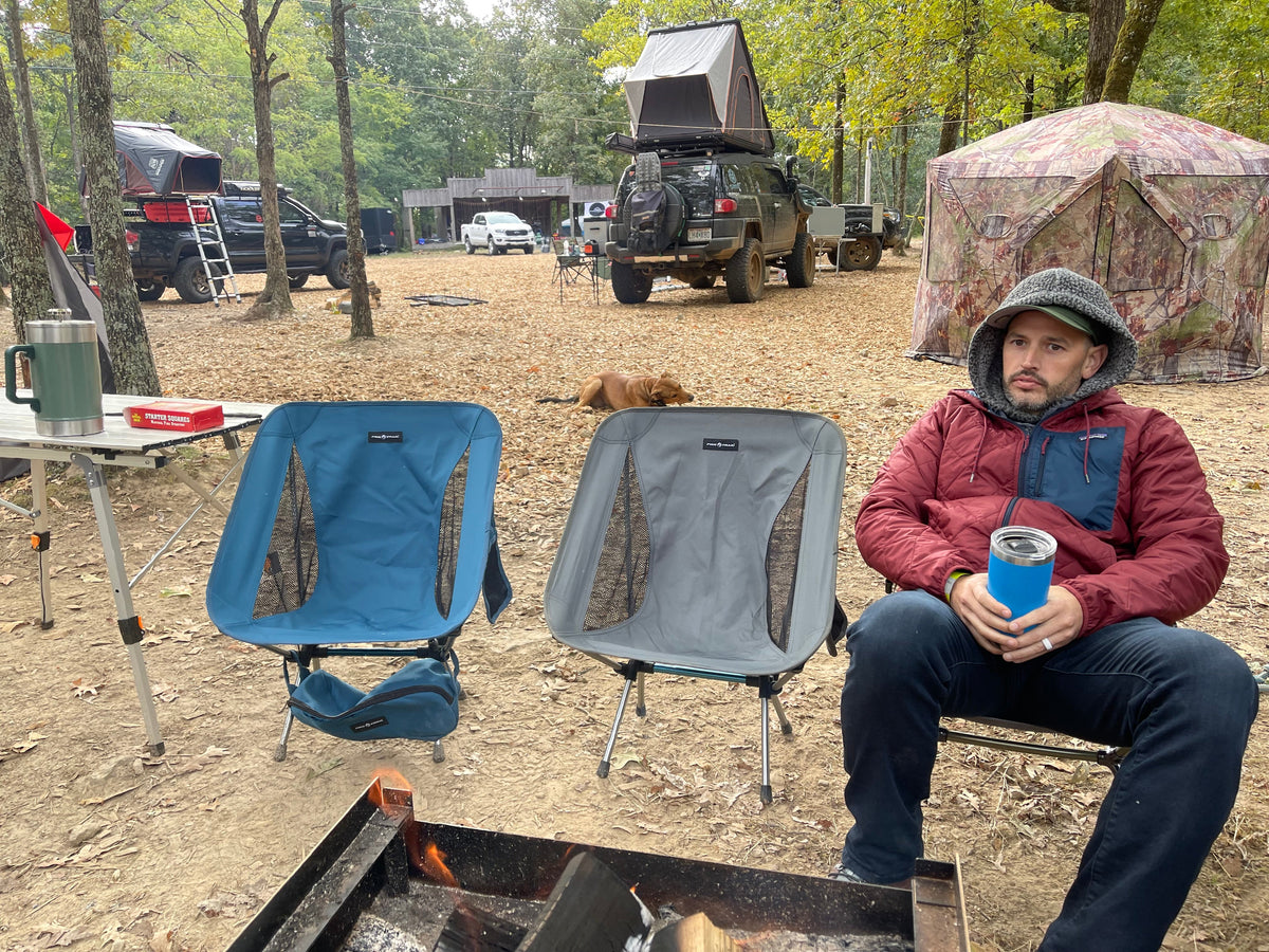 Pike Trail Ultralight Compact Camping Chair – 330 lb Capacity with Carry Bag