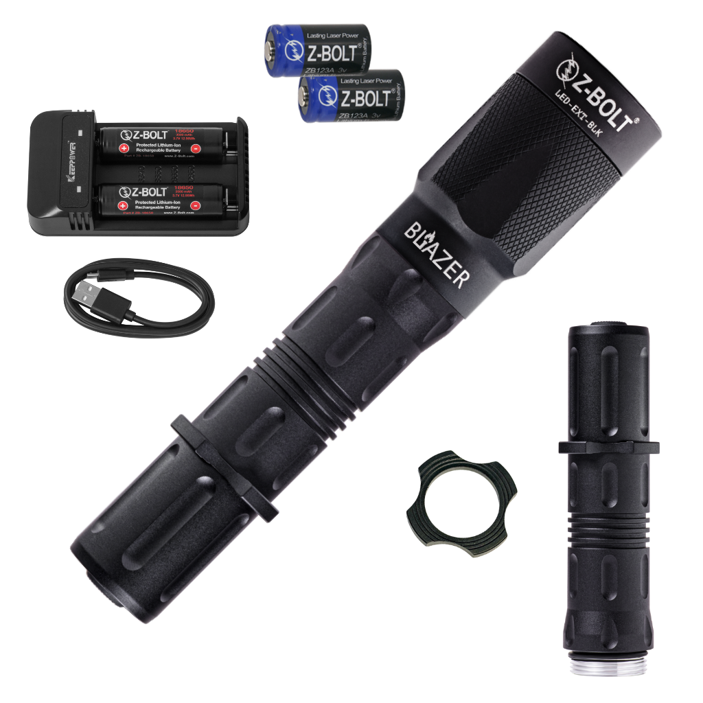 Z-BOLT 650-Lumen 18650 Tactical Flashlight – 200m Long-Range LED Light
