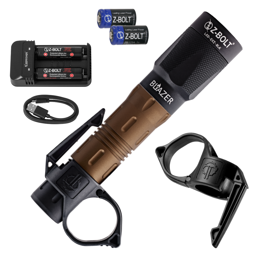Z-BOLT 650-Lumen 18650 Tactical Flashlight – 200m Long-Range LED Light