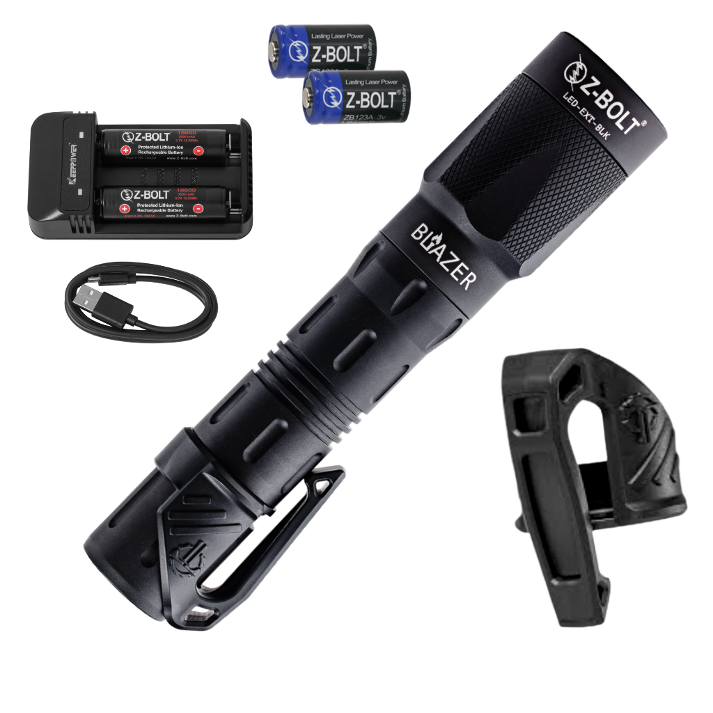 Z-BOLT 650-Lumen 18650 Tactical Flashlight – 200m Long-Range LED Light