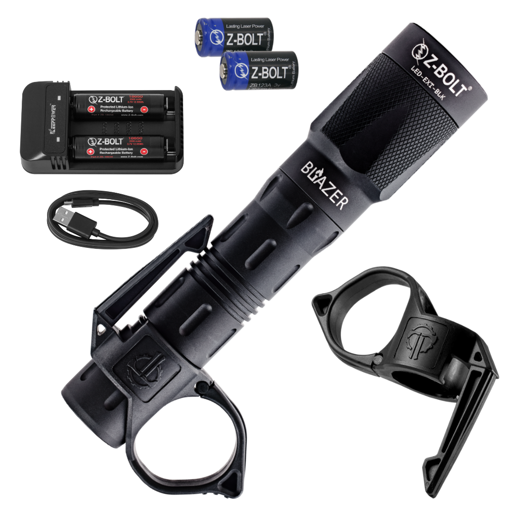 Z-BOLT 650-Lumen 18650 Tactical Flashlight – 200m Long-Range LED Light