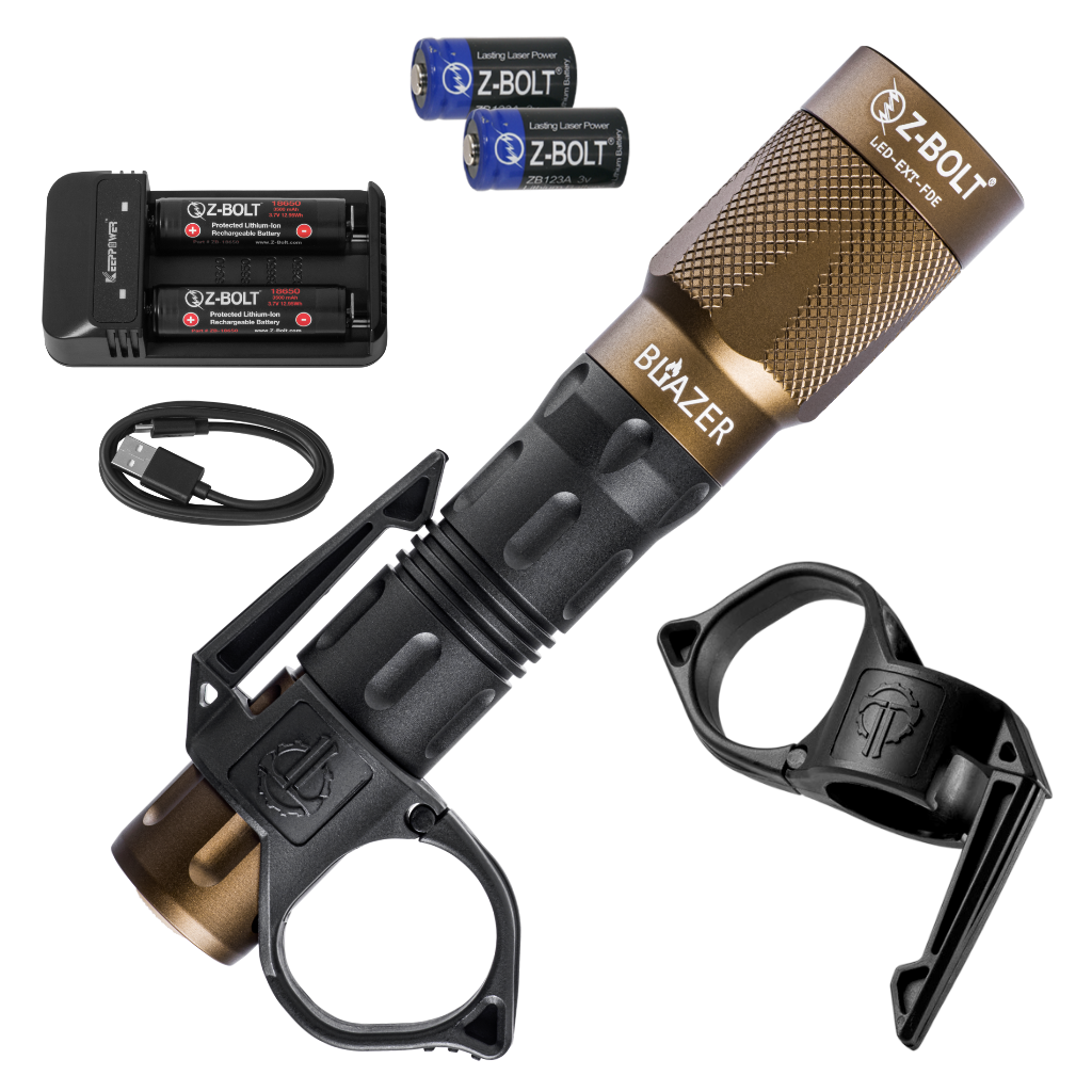 Z-BOLT 650-Lumen 18650 Tactical Flashlight – 200m Long-Range LED Light