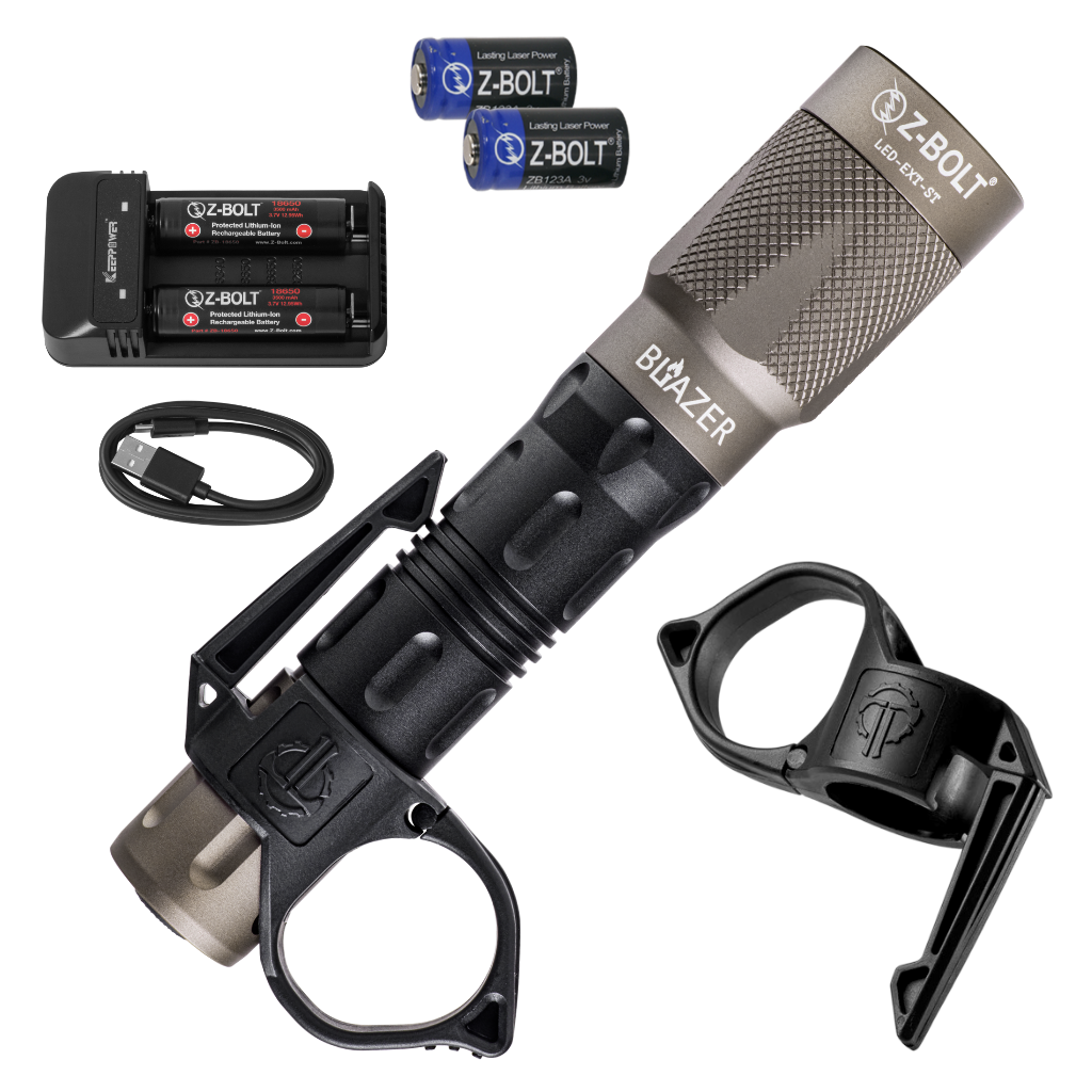 Z-BOLT 650-Lumen 18650 Tactical Flashlight – 200m Long-Range LED Light