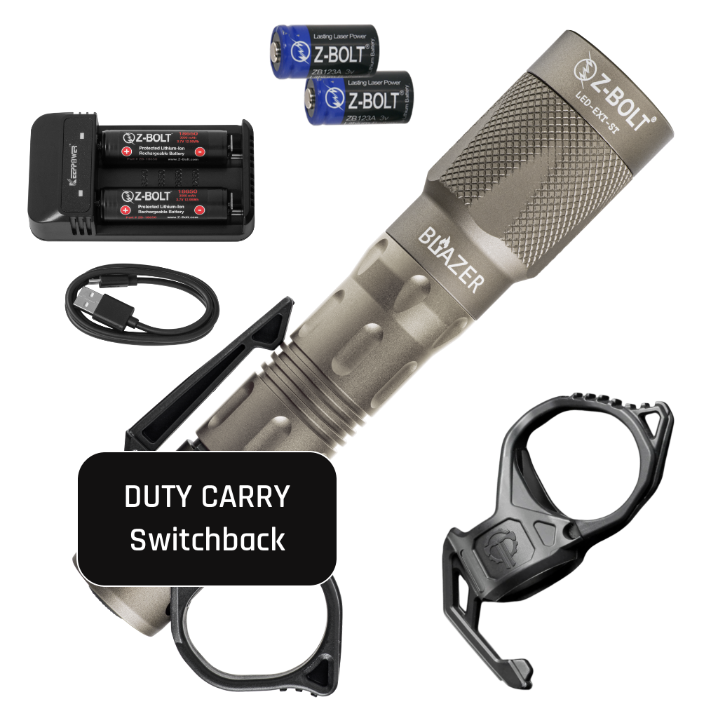 Z-BOLT 650-Lumen 18650 Tactical Flashlight – 200m Long-Range LED Light