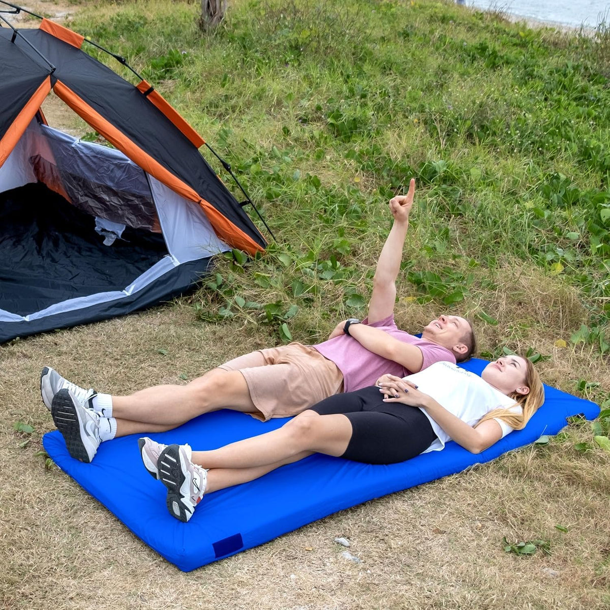 4-Inch Memory Foam Camping Mattress – Folding Waterproof Sleeping Pad